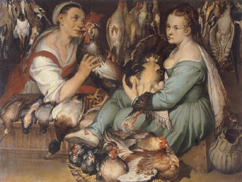 PASSEROTTI, Bartolomeo The Geflugelbandlerinnen oil painting picture